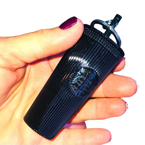 Starbucks cold cup keychain in jet black NEW IN BOX - Picture 11 of 15